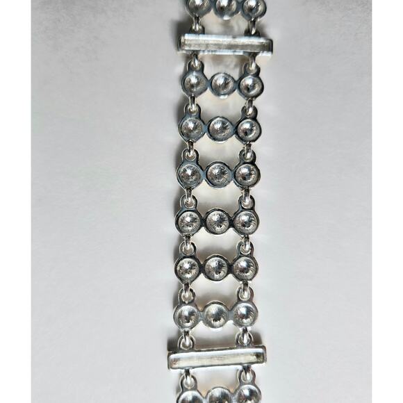 Gold and Silver Toned Clasp Bracelet - Picture 6 of 11